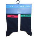 Crew Socken Schwarz Port / Starboard